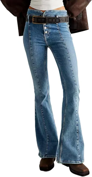 Women High Waist Velvet Flared Pants Y2k Vintage Slim Fit Palazzo Ribbed Bell Bottoms Trousers Cropped Pants