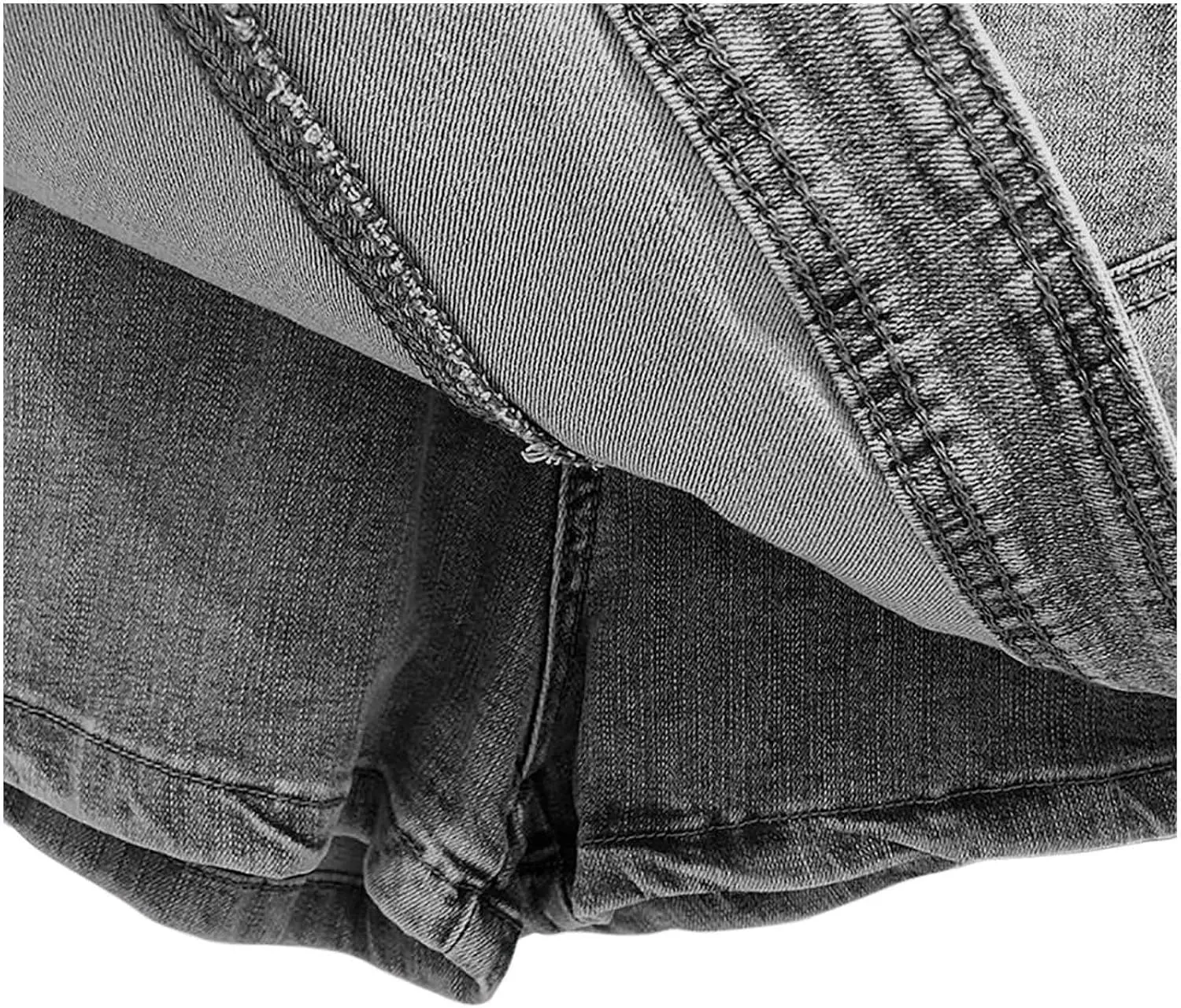 Women High Waisted Jeans Pencil Bodycon Short Cargo Denim Skirt Fashion Y2K Teen Girls Stretch Button A-Line Mini Skirt