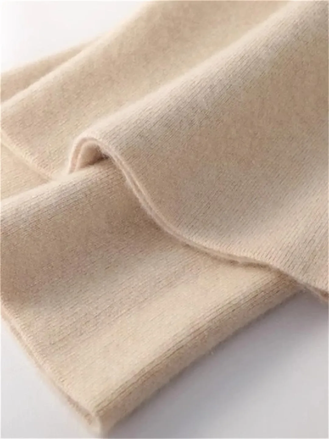 Women Knitted Pants High Waist Wool Wide Leg Sweatpants Straight Loose Trousers