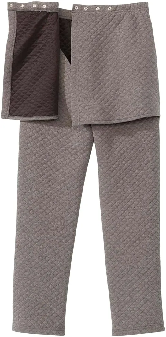 Womens Assisted Dressing Adaptive Open-Back Tracksuit Pants