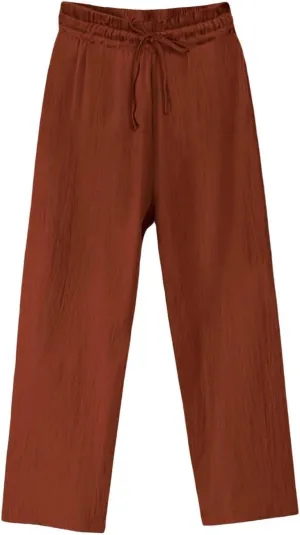Womens Cotton Linen Pants Pants Fashion Drawstring Elastic Trousers Comfy Sports Athletic Lounge Pants with Pockets
