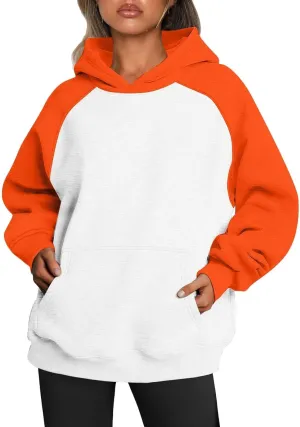 Womens Oversized Hoodies Fleece Sweatshirts Long Sleeve Hoodie Sweaters Pullover Outfits with Pocket