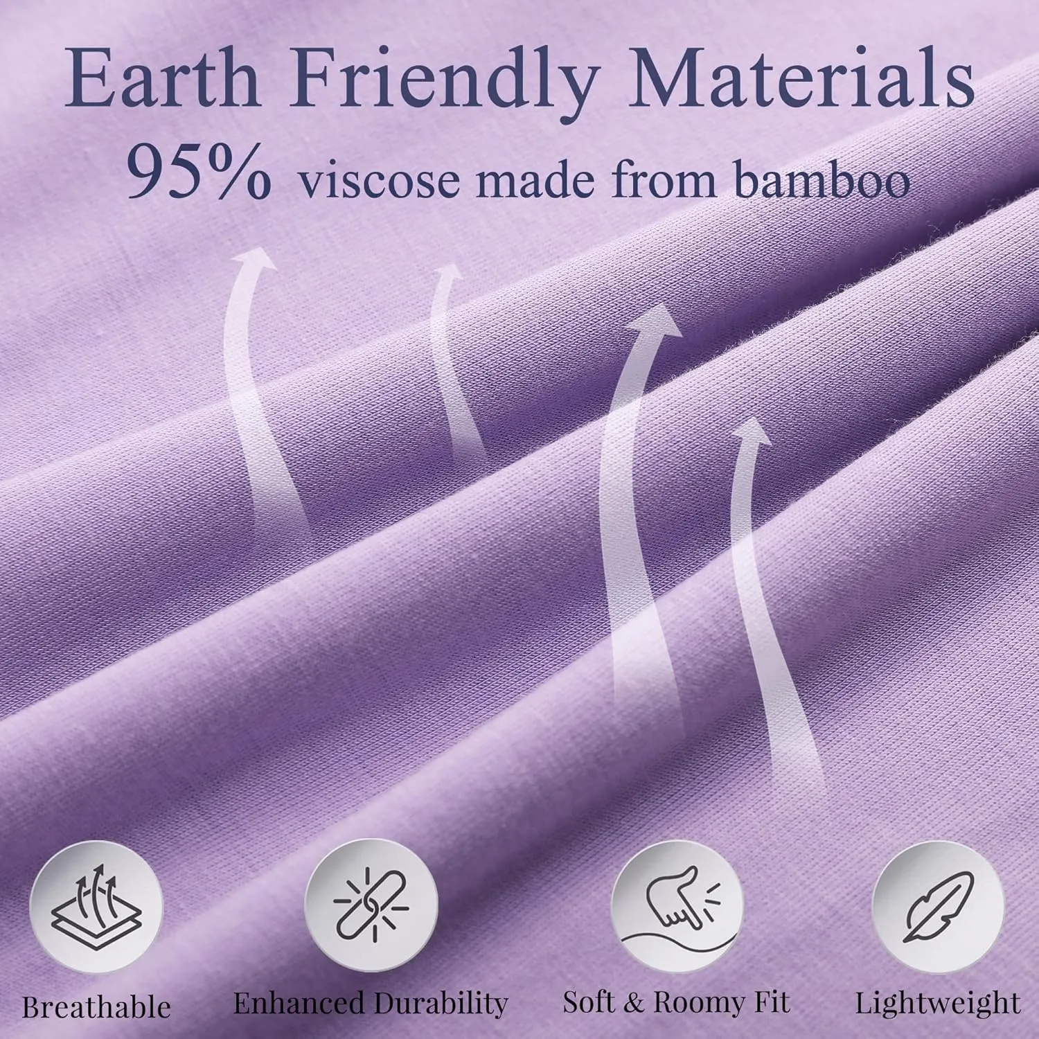 Women's Pajamas 95% viscose made from bamboo 5% spandex Long Sleeve Button-Down Soft Knit Sleepwear Set