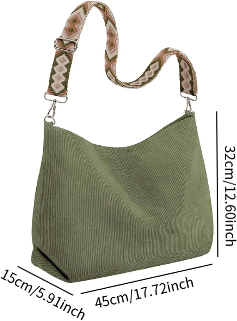 Womens Shoulder Bag Satchel Adjustable Strap Underarm Bag for Work Shopping