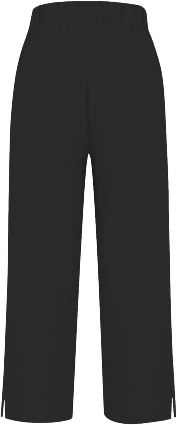 Womens Summer Flowy Linen Pants Going Out Hawaiian Beach Active Athletic Sweatpants Trendy High Waist Casual Trousers