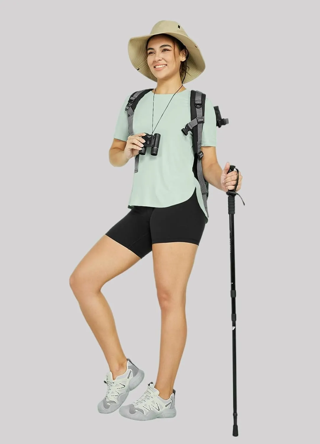 Women's Sun Protection Shirts UV SPF UPF 50  Short Sleeve Workout Tops Hiking Running Quick Dry
