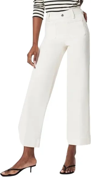 Women's Wide Leg Jeans Elastic High Waisted Palazzo Pants Trendy Loose Fit Dressy Casual Work Pants with Pockets
