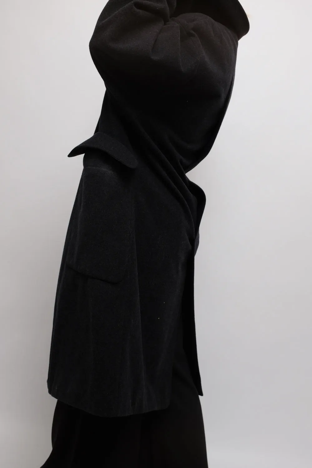 WOOL MAXI VINTAGE OVERSIZE COAT