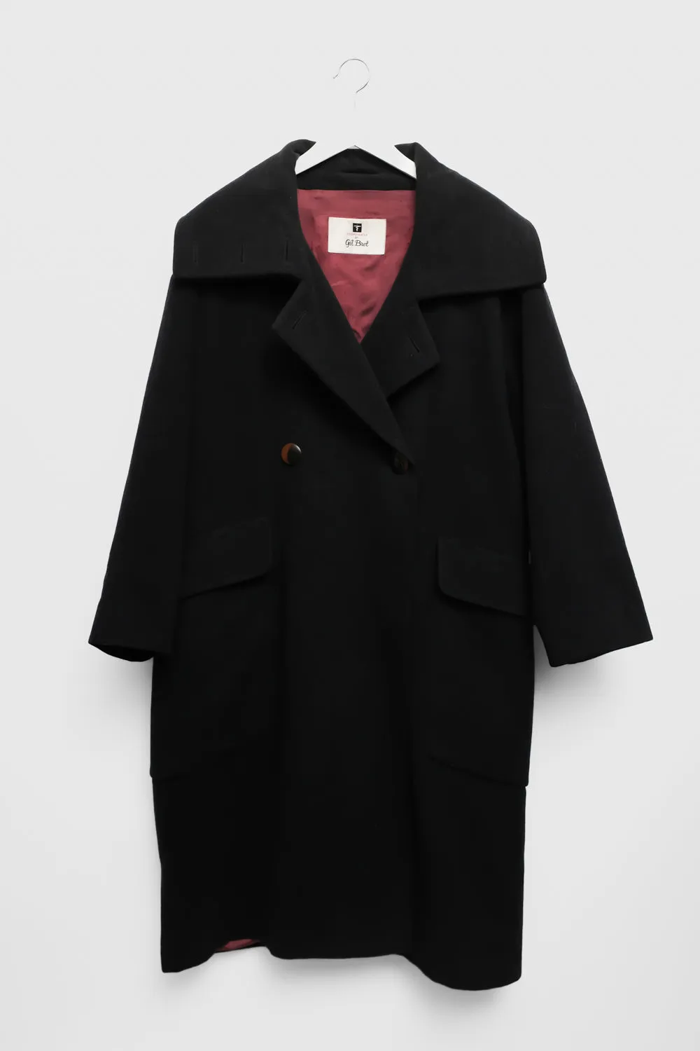 WOOL MAXI VINTAGE OVERSIZE COAT