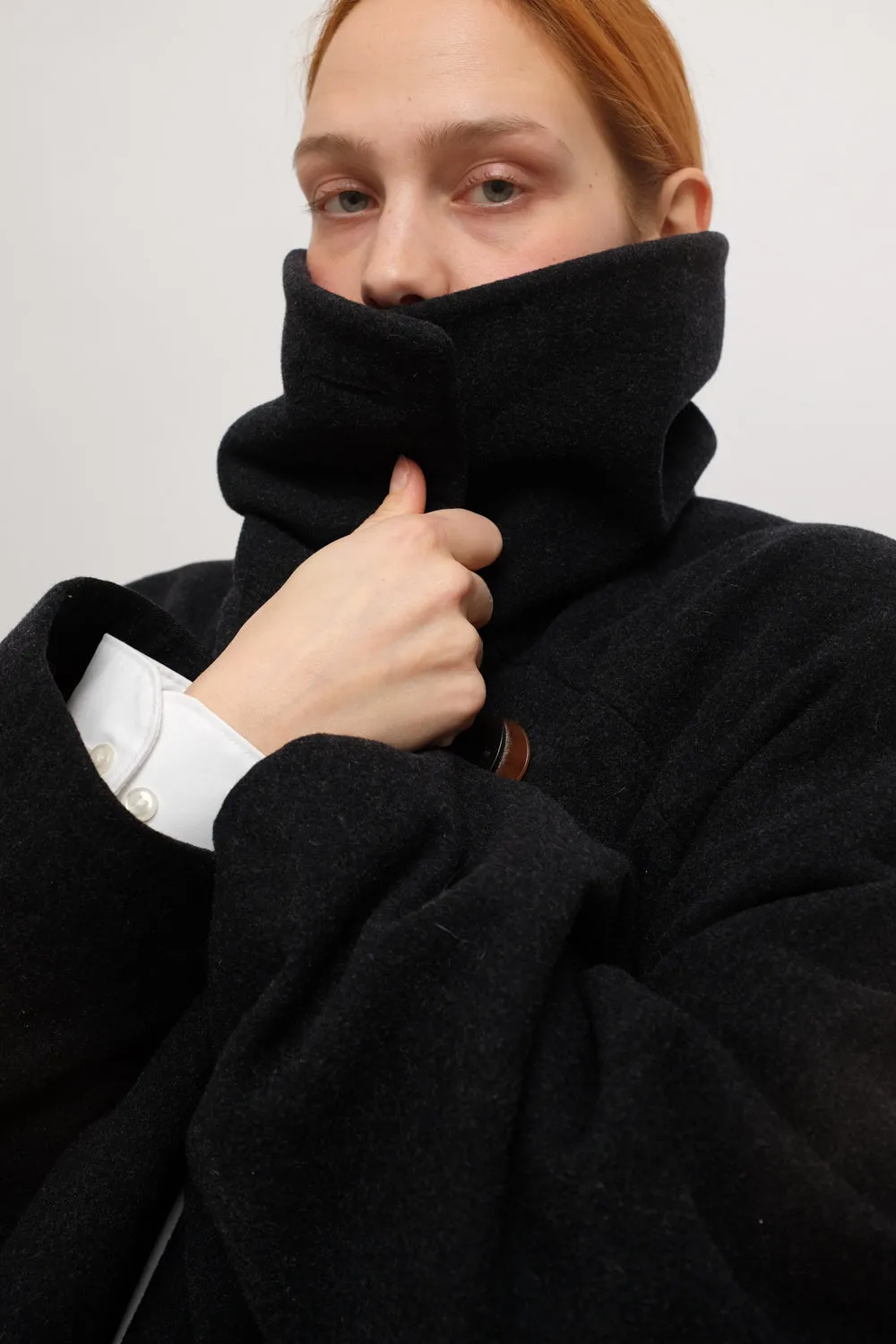 WOOL MAXI VINTAGE OVERSIZE COAT