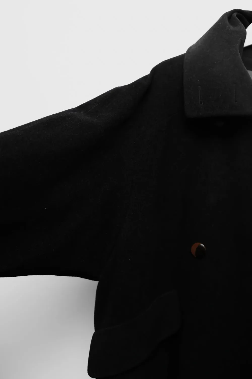 WOOL MAXI VINTAGE OVERSIZE COAT