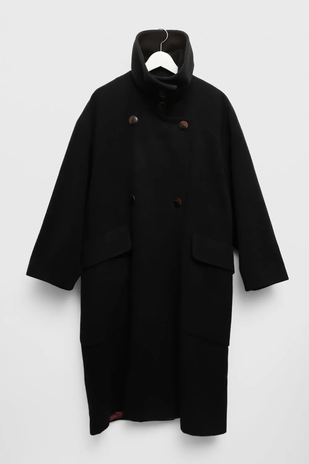 WOOL MAXI VINTAGE OVERSIZE COAT