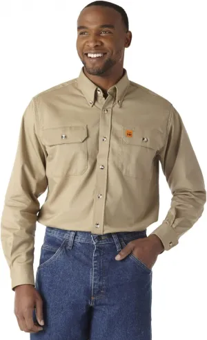 Wrangler Men's Riggs Workwear Flame Resistant Two Pocket Work Shirt