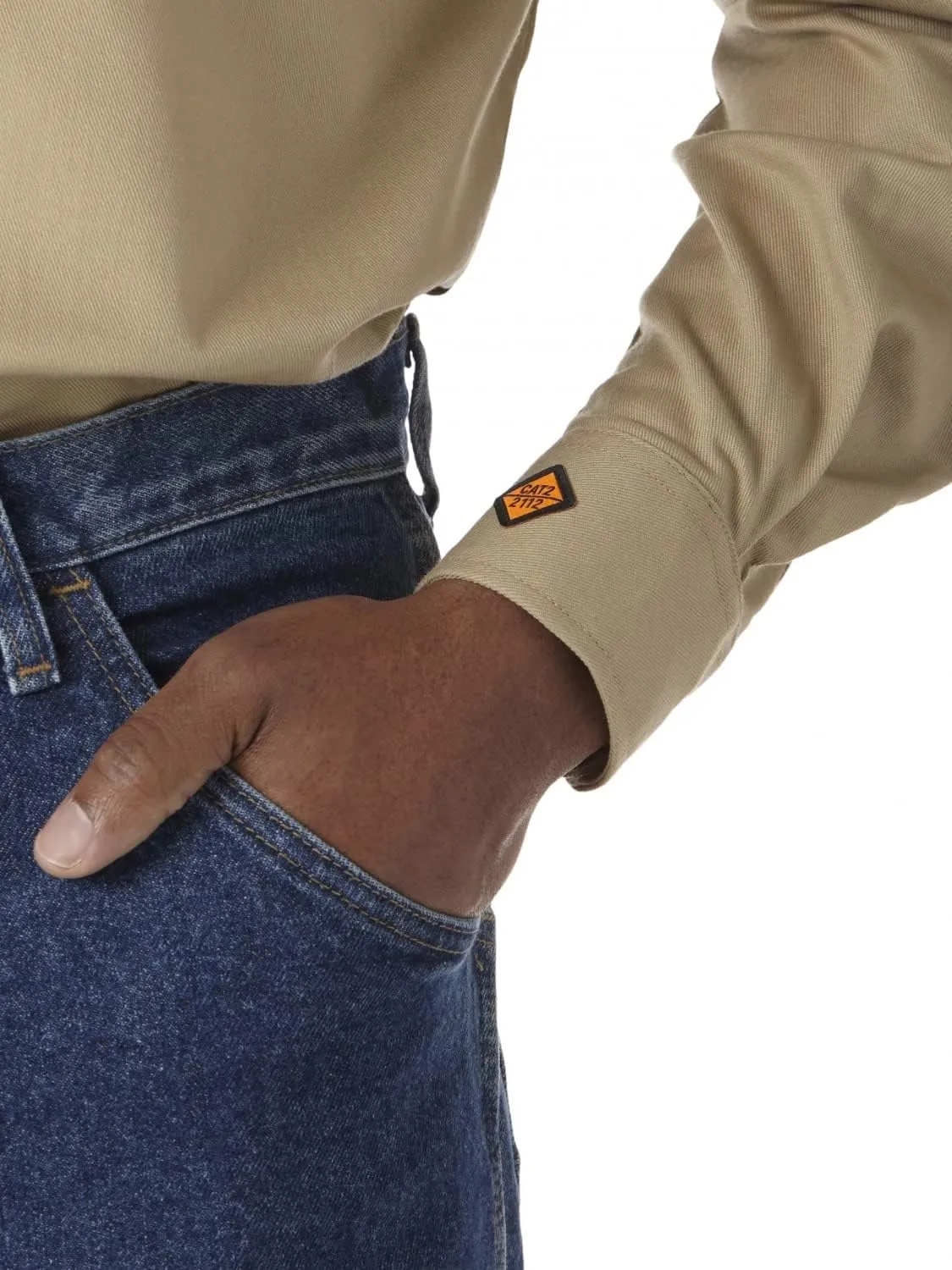 Wrangler Men's Riggs Workwear Flame Resistant Two Pocket Work Shirt
