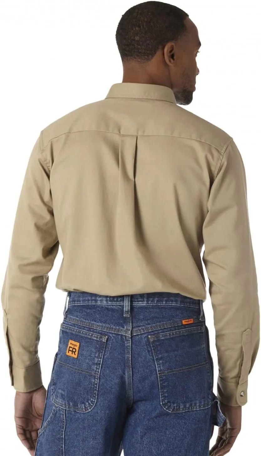 Wrangler Men's Riggs Workwear Flame Resistant Two Pocket Work Shirt