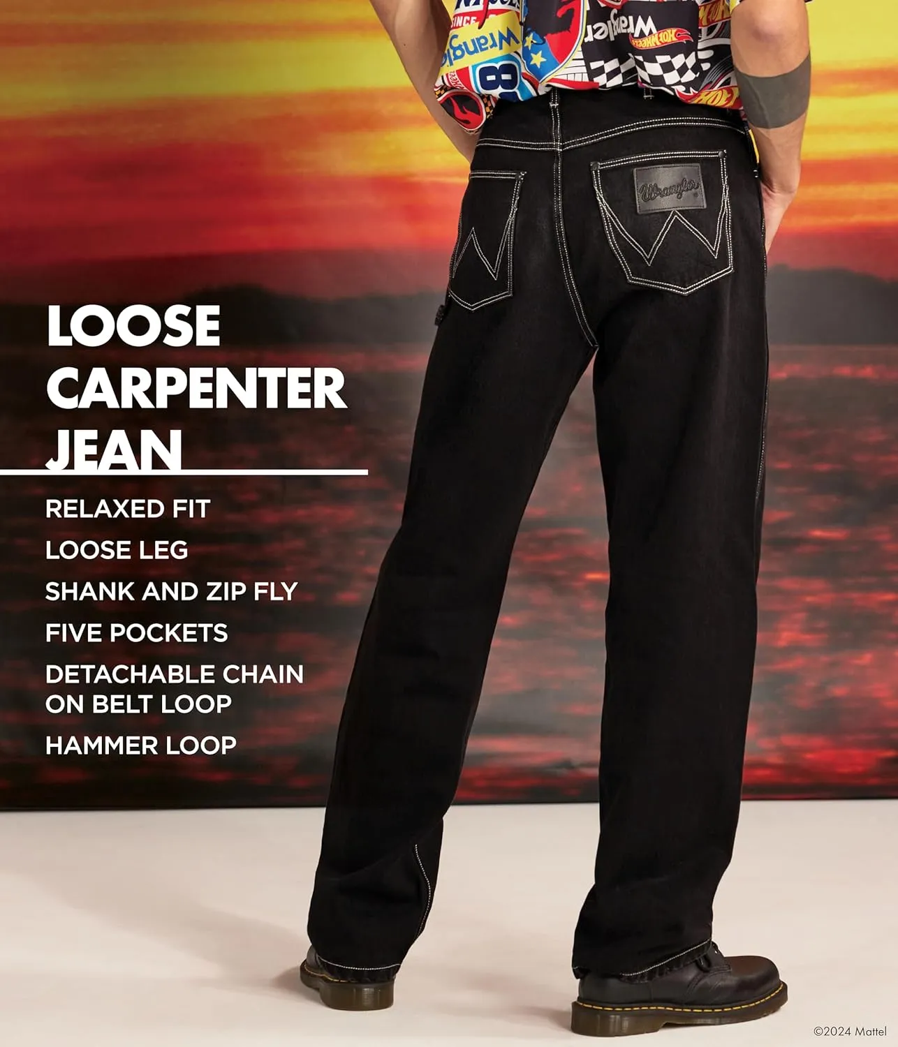 Wrangler Men's X Hot Wheels Loose Carpenter Jean