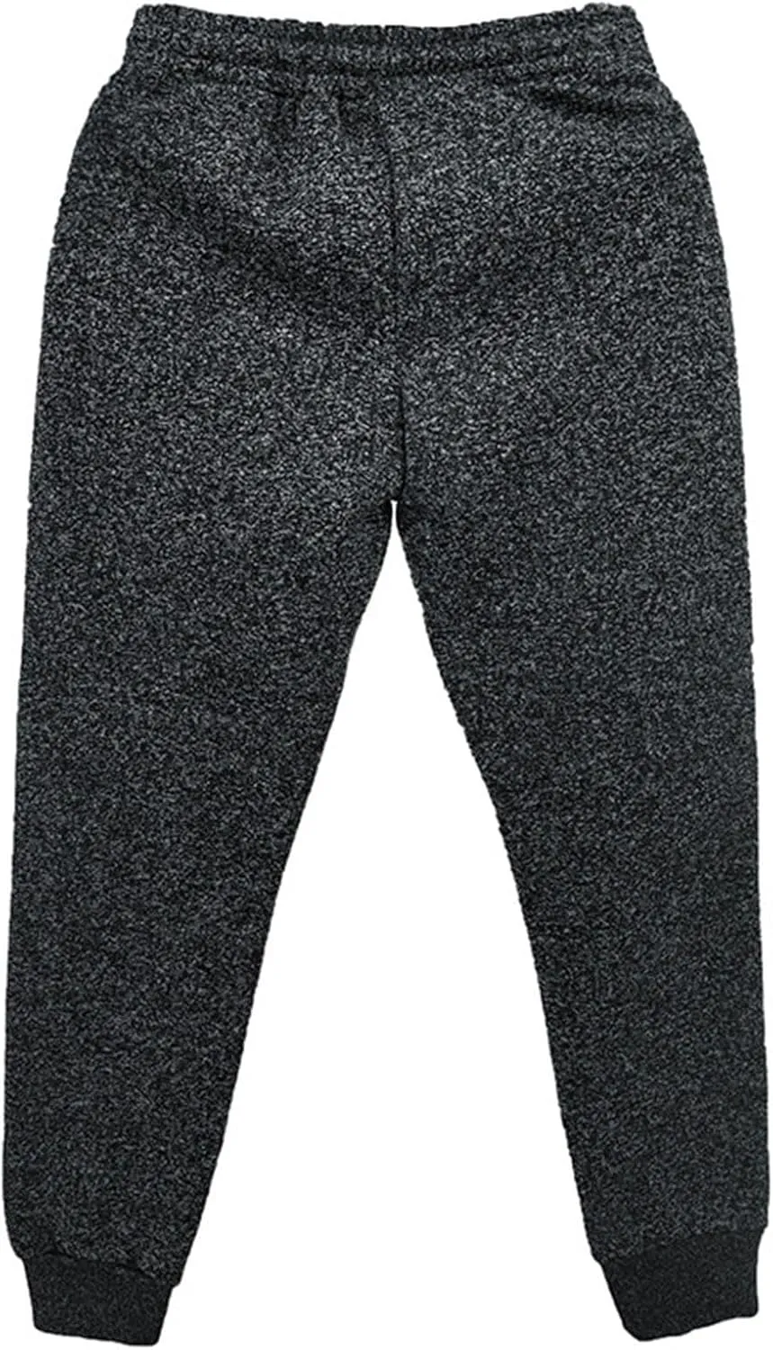 Xiaojmake Mens Marled Fleece Sweatpant Elastic Waist Drawstring Sweatpant Slim Fit Workout Training Gym Jogger Athletic Pant