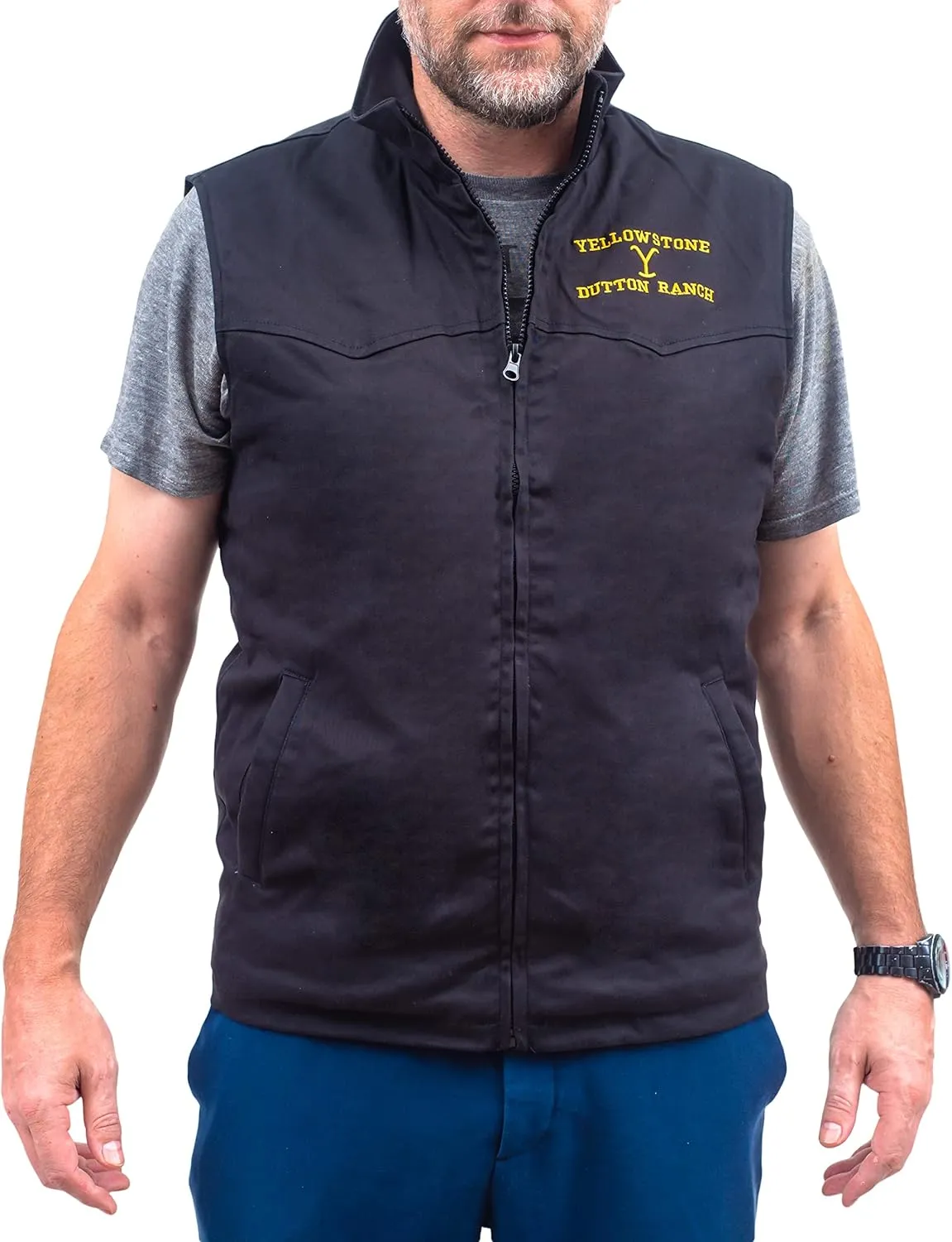 Yellowstone Dutton Ranch Zip Up Vest Jacket - Yellowstone Halloween Costume