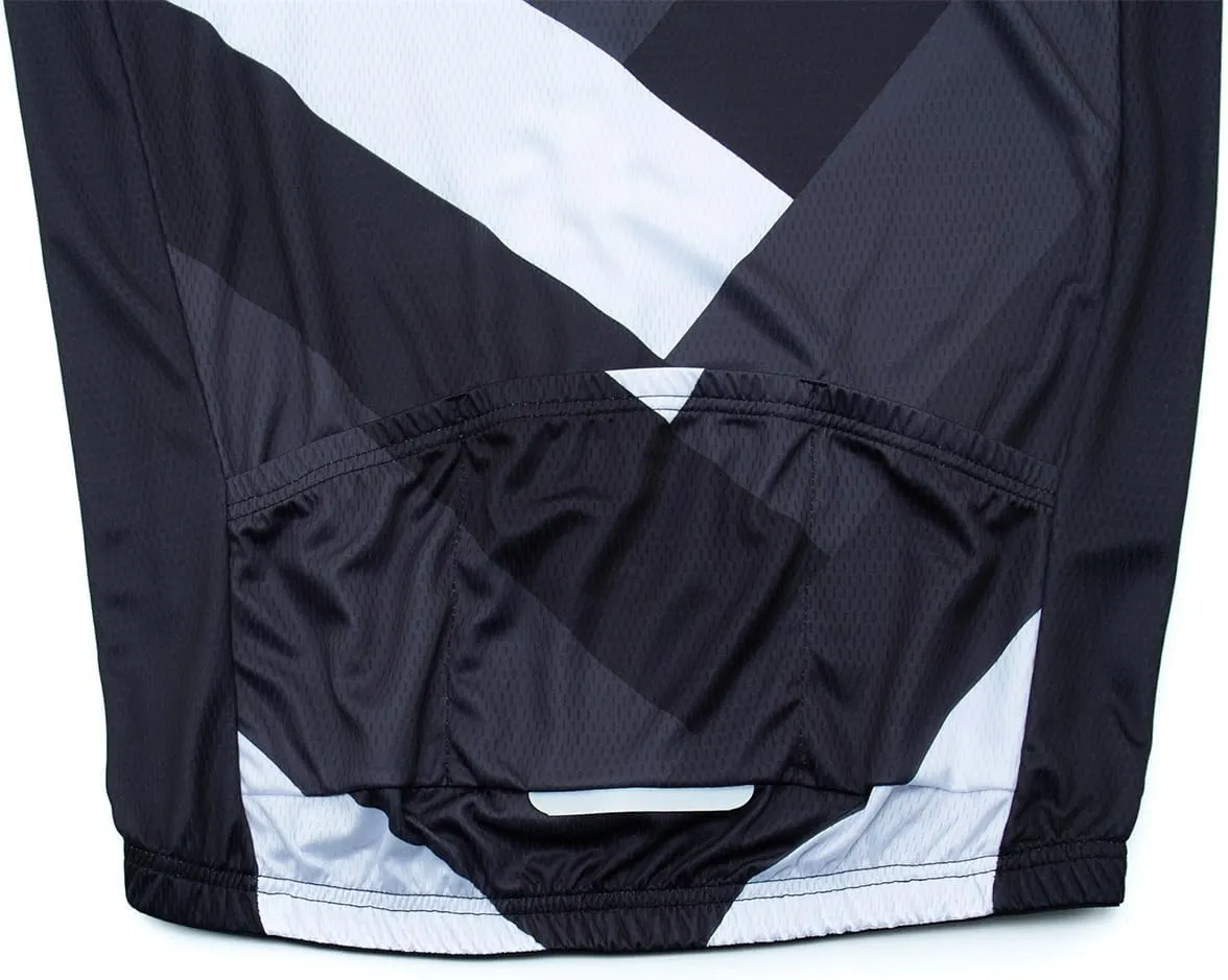 YIBIMOTTO Mens Full Zip Cycling Jersey 3 Rear Pockets Moisture Wicking Short Sleeve Quick Dry Biking Shirts