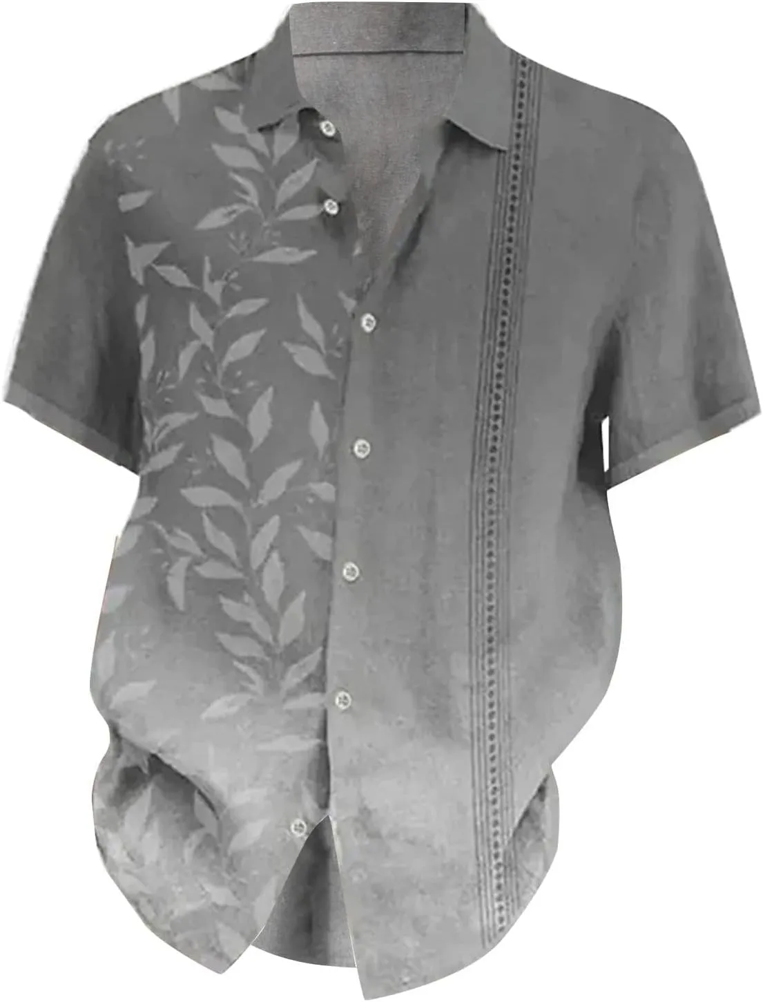 ZYXTIM Hawaiian Shirt for Men Short Sleeve Floral Print Button Down Loose Casual Tropical Holiday Summer Beach Tops Big&Tall